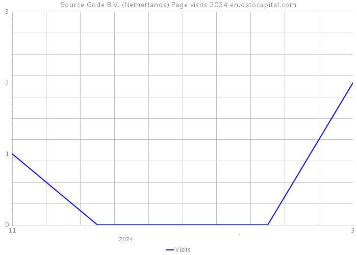 Source Code B.V. (Netherlands) Page visits 2024 