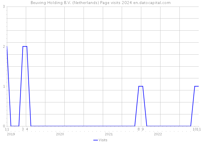 Beuving Holding B.V. (Netherlands) Page visits 2024 