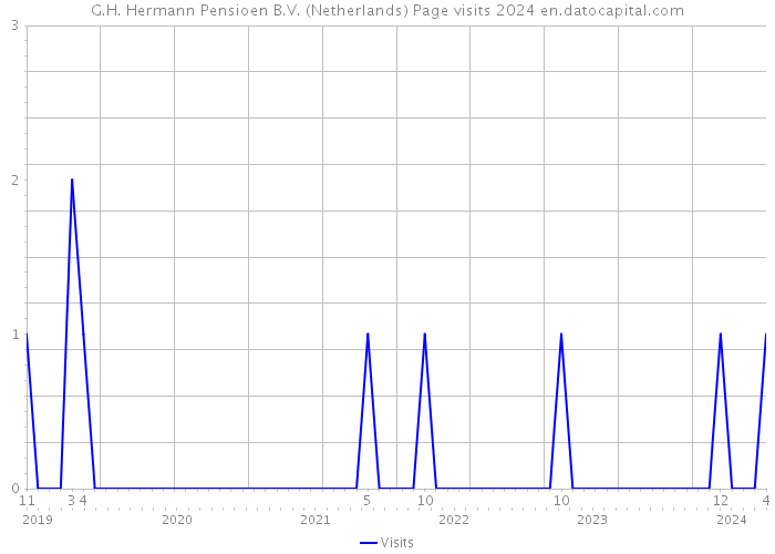 G.H. Hermann Pensioen B.V. (Netherlands) Page visits 2024 