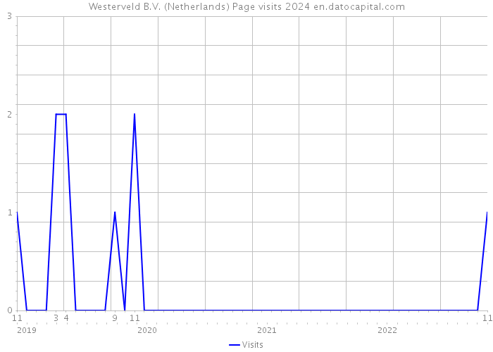 Westerveld B.V. (Netherlands) Page visits 2024 