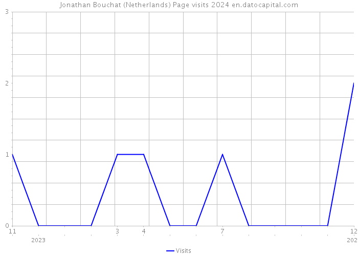 Jonathan Bouchat (Netherlands) Page visits 2024 