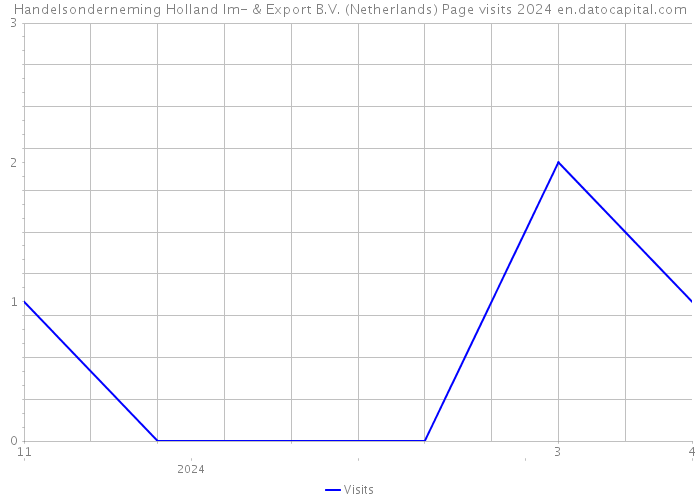 Handelsonderneming Holland Im- & Export B.V. (Netherlands) Page visits 2024 