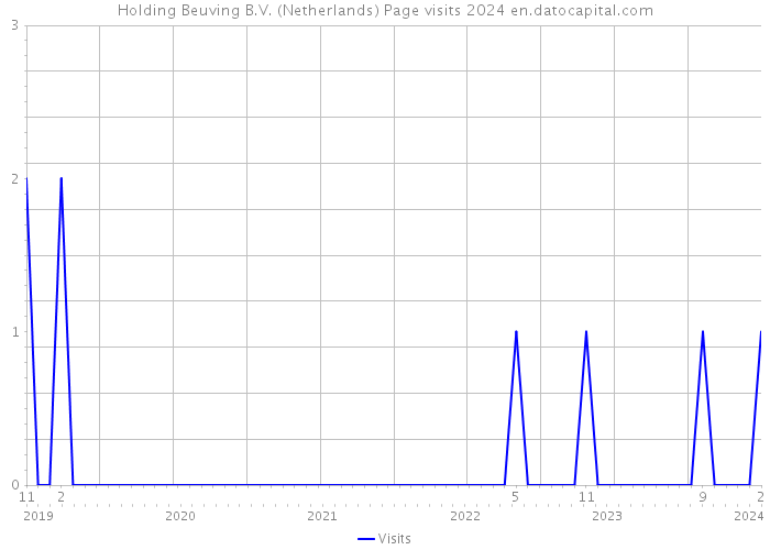 Holding Beuving B.V. (Netherlands) Page visits 2024 