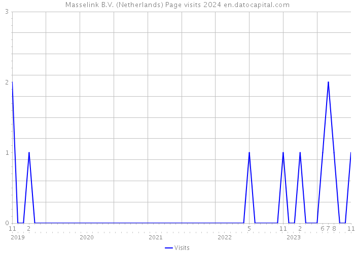 Masselink B.V. (Netherlands) Page visits 2024 