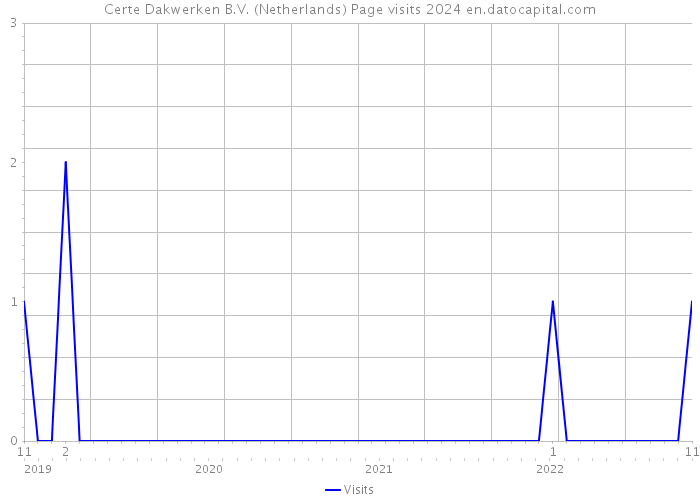 Certe Dakwerken B.V. (Netherlands) Page visits 2024 