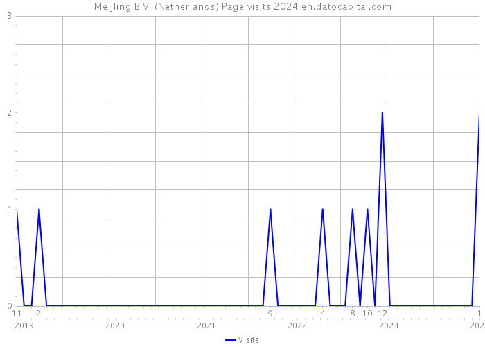 Meijling B.V. (Netherlands) Page visits 2024 