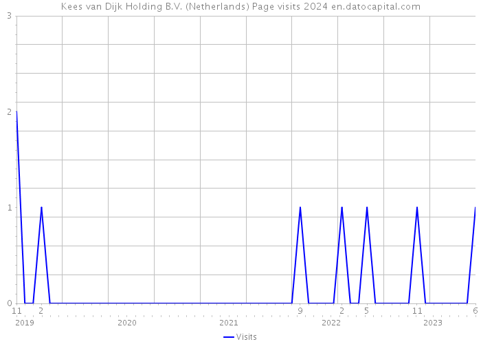 Kees van Dijk Holding B.V. (Netherlands) Page visits 2024 