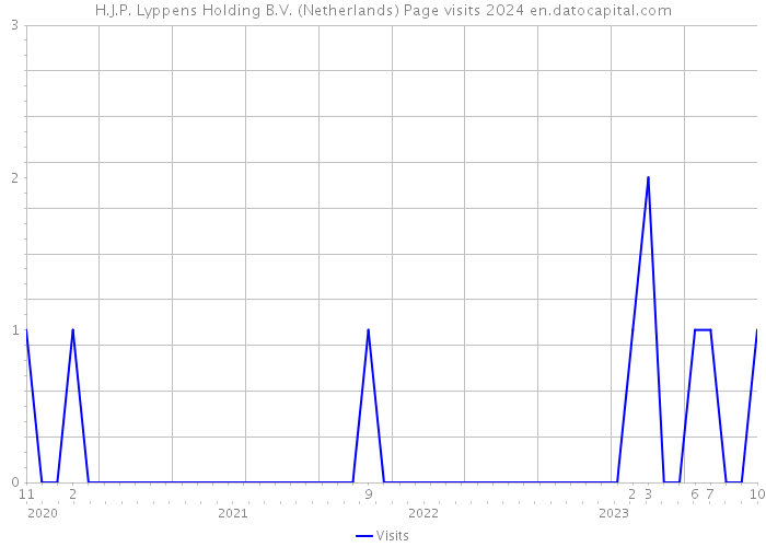 H.J.P. Lyppens Holding B.V. (Netherlands) Page visits 2024 
