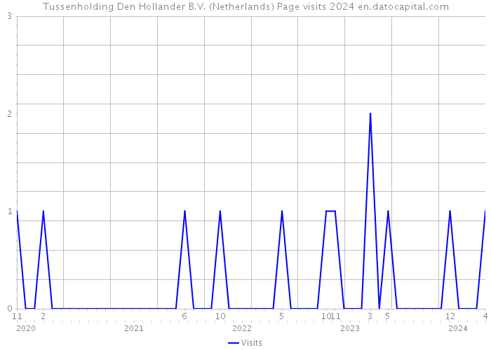 Tussenholding Den Hollander B.V. (Netherlands) Page visits 2024 
