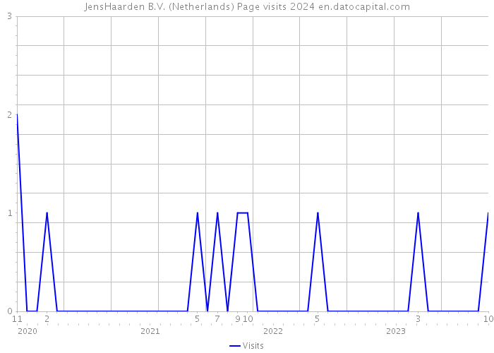 JensHaarden B.V. (Netherlands) Page visits 2024 