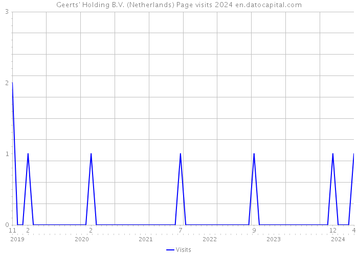 Geerts' Holding B.V. (Netherlands) Page visits 2024 