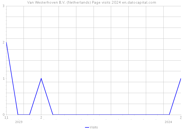 Van Westerhoven B.V. (Netherlands) Page visits 2024 