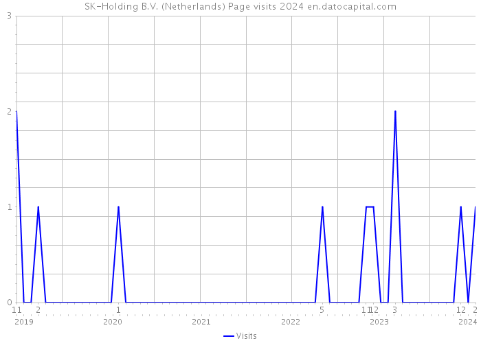 SK-Holding B.V. (Netherlands) Page visits 2024 