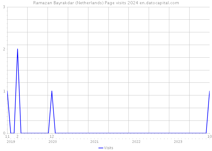 Ramazan Bayrakdar (Netherlands) Page visits 2024 