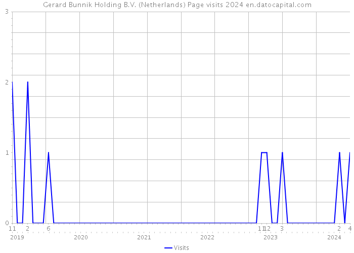 Gerard Bunnik Holding B.V. (Netherlands) Page visits 2024 
