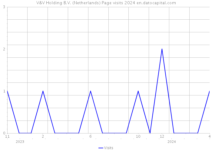 V&V Holding B.V. (Netherlands) Page visits 2024 
