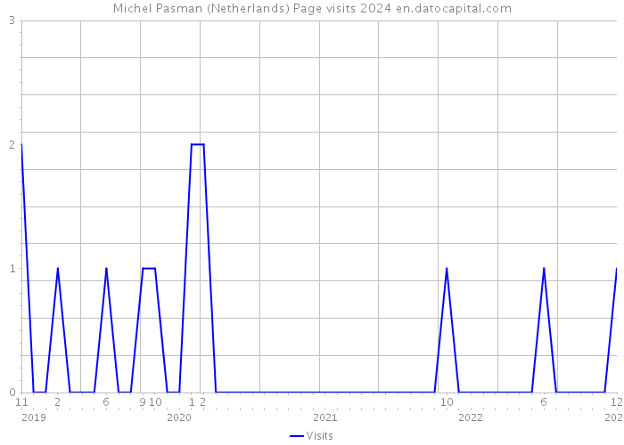 Michel Pasman (Netherlands) Page visits 2024 