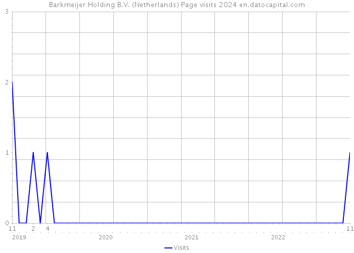 Barkmeijer Holding B.V. (Netherlands) Page visits 2024 