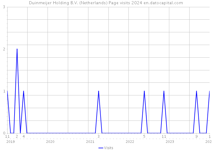 Duinmeijer Holding B.V. (Netherlands) Page visits 2024 