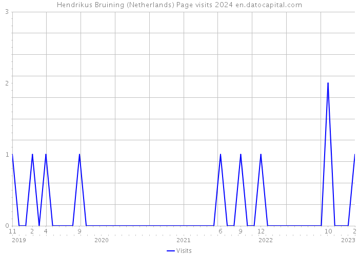Hendrikus Bruining (Netherlands) Page visits 2024 