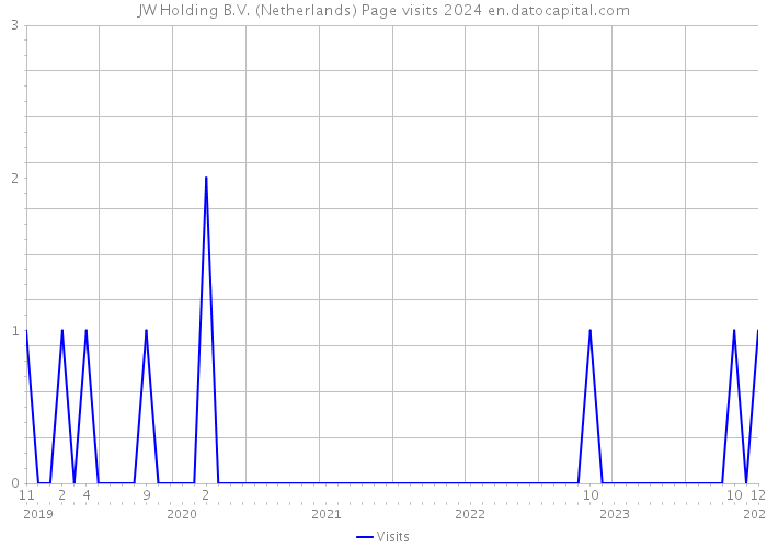JW Holding B.V. (Netherlands) Page visits 2024 