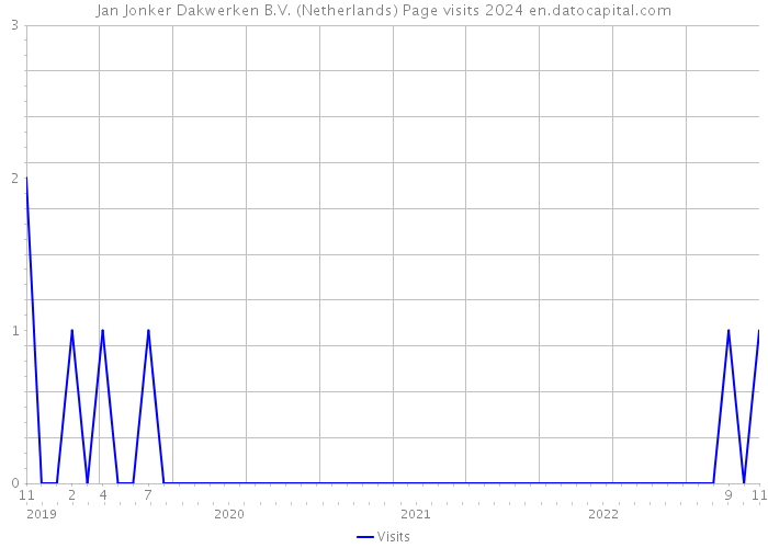 Jan Jonker Dakwerken B.V. (Netherlands) Page visits 2024 
