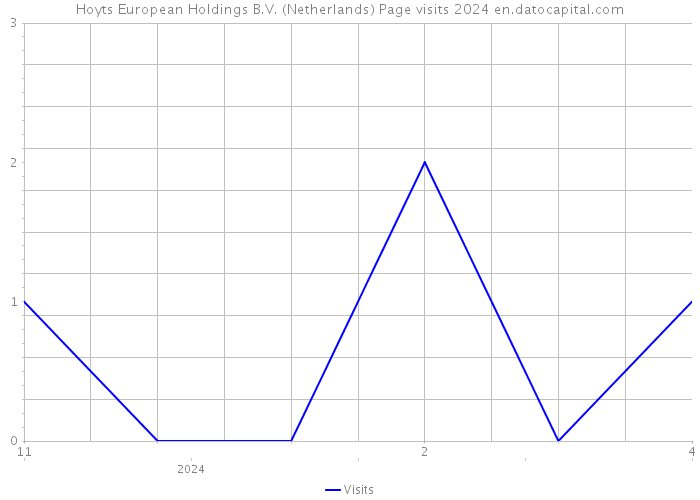 Hoyts European Holdings B.V. (Netherlands) Page visits 2024 