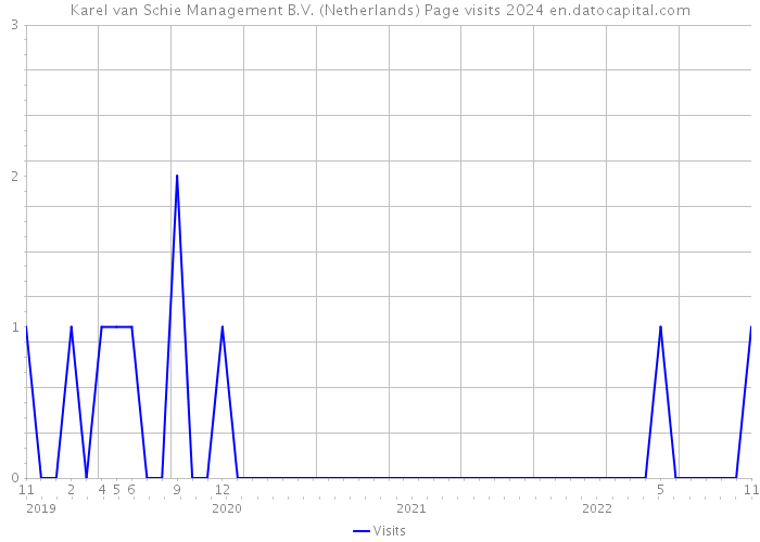 Karel van Schie Management B.V. (Netherlands) Page visits 2024 