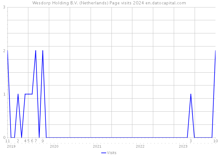 Wesdorp Holding B.V. (Netherlands) Page visits 2024 
