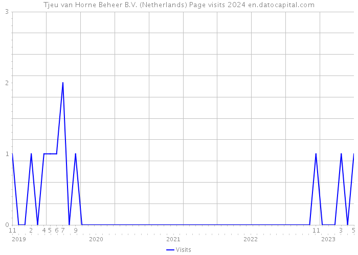 Tjeu van Horne Beheer B.V. (Netherlands) Page visits 2024 