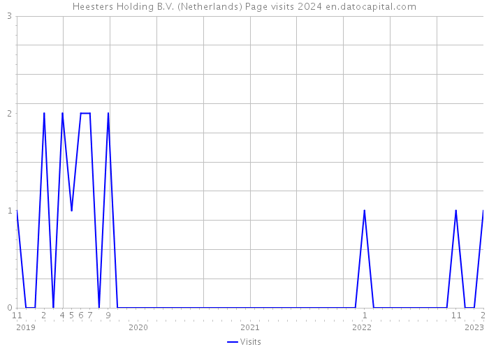 Heesters Holding B.V. (Netherlands) Page visits 2024 