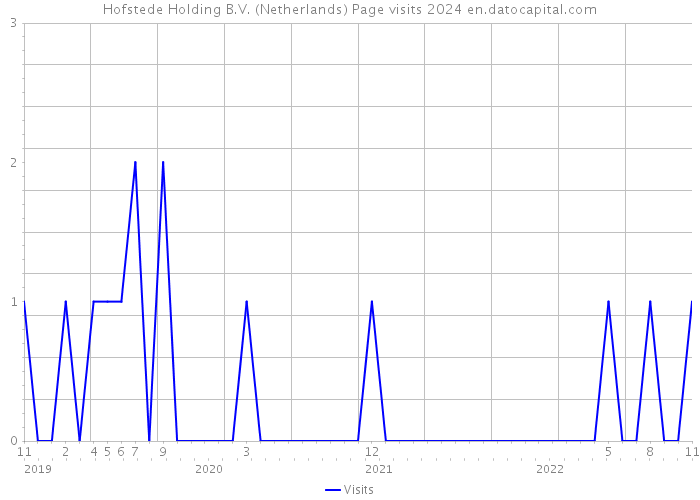 Hofstede Holding B.V. (Netherlands) Page visits 2024 