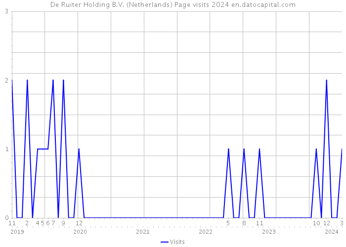 De Ruiter Holding B.V. (Netherlands) Page visits 2024 