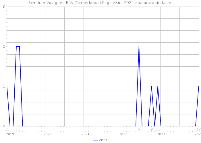 Scholten Vastgoed B.V. (Netherlands) Page visits 2024 
