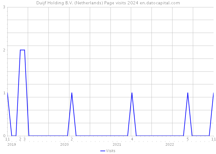 Duijf Holding B.V. (Netherlands) Page visits 2024 