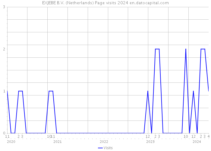 EXJEBE B.V. (Netherlands) Page visits 2024 