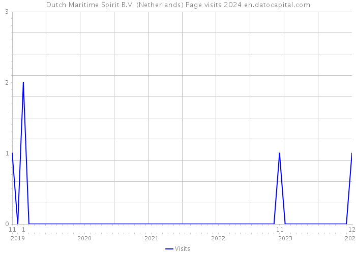 Dutch Maritime Spirit B.V. (Netherlands) Page visits 2024 