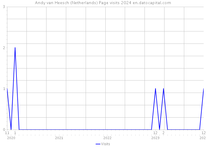 Andy van Heesch (Netherlands) Page visits 2024 