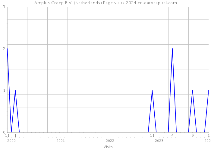 Amplus Groep B.V. (Netherlands) Page visits 2024 