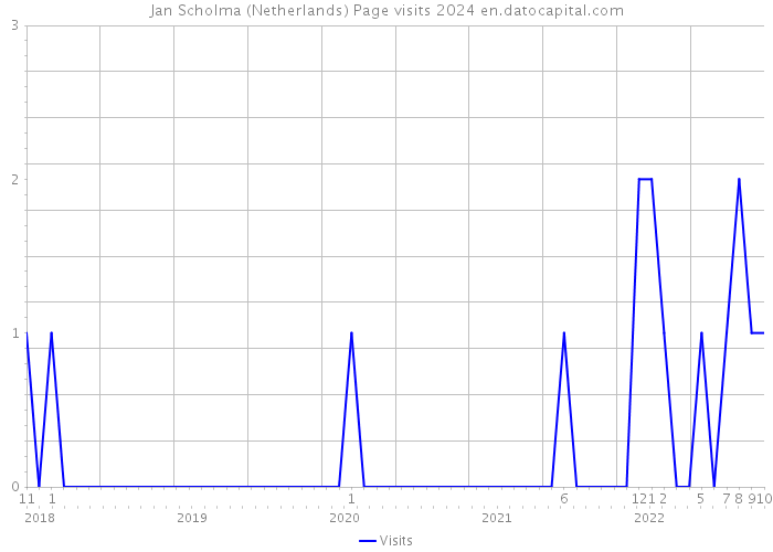 Jan Scholma (Netherlands) Page visits 2024 