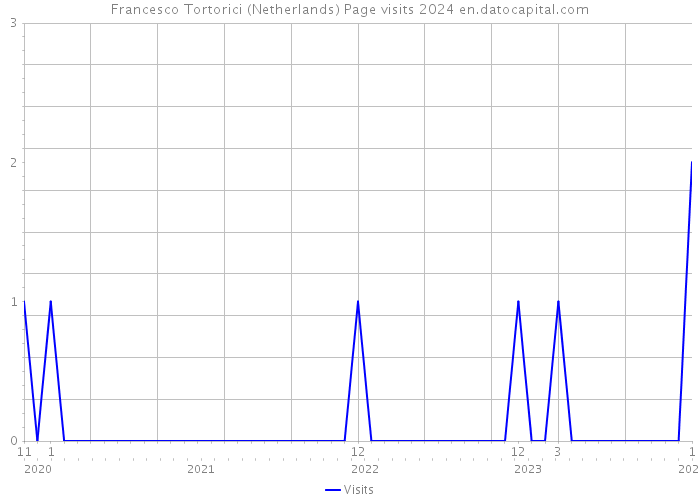 Francesco Tortorici (Netherlands) Page visits 2024 