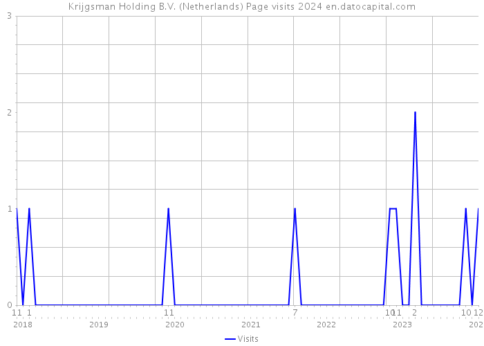 Krijgsman Holding B.V. (Netherlands) Page visits 2024 