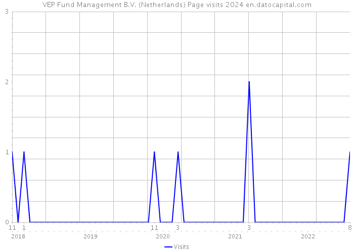 VEP Fund Management B.V. (Netherlands) Page visits 2024 