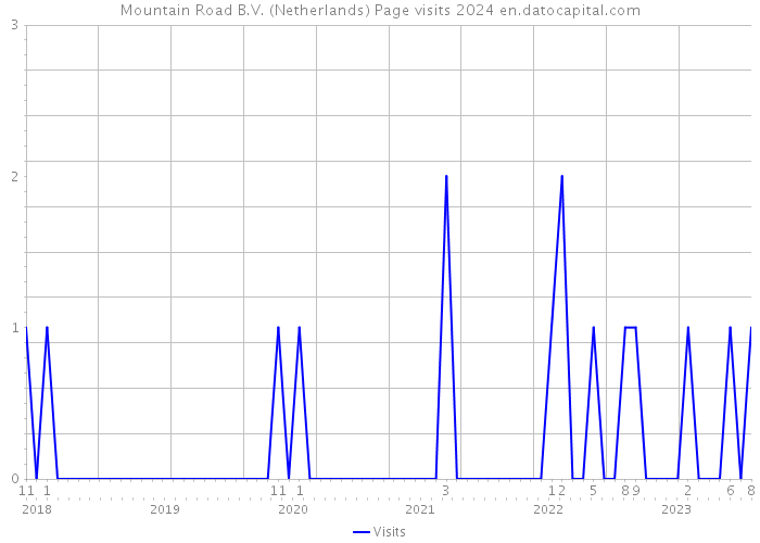 Mountain Road B.V. (Netherlands) Page visits 2024 