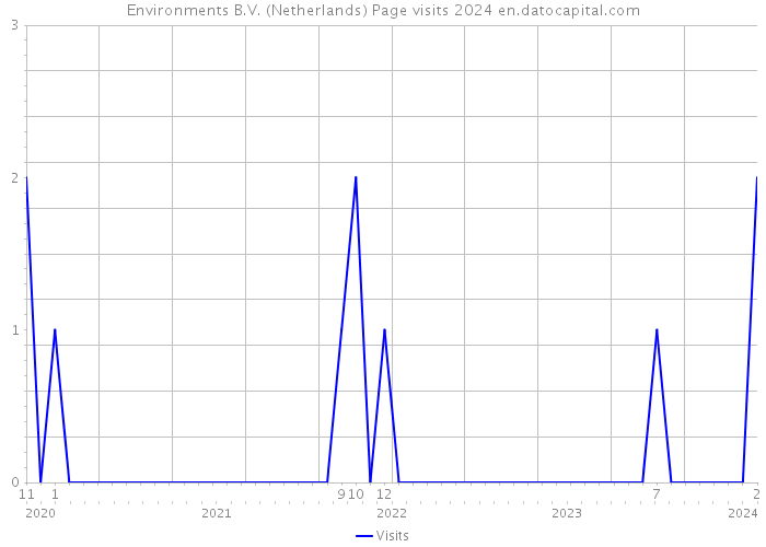 Environments B.V. (Netherlands) Page visits 2024 