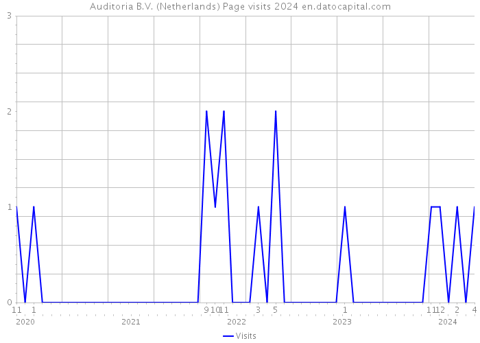 Auditoria B.V. (Netherlands) Page visits 2024 