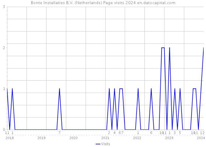 Bonte Installaties B.V. (Netherlands) Page visits 2024 