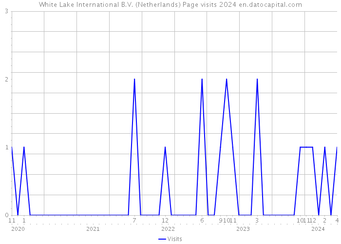 White Lake International B.V. (Netherlands) Page visits 2024 
