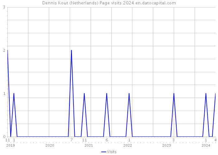 Dennis Kout (Netherlands) Page visits 2024 