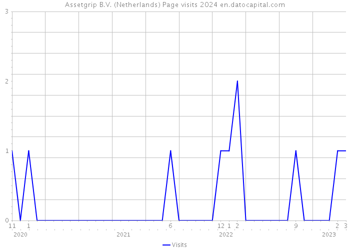 Assetgrip B.V. (Netherlands) Page visits 2024 